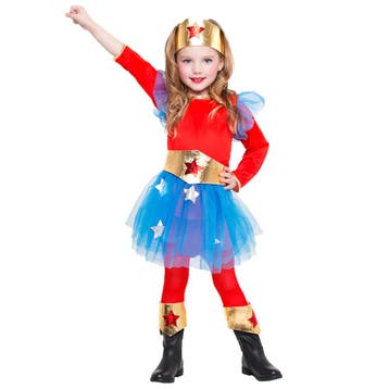 Supergirl Kostuum Meisje 3-4 Jaar, Verzenden, Nieuw