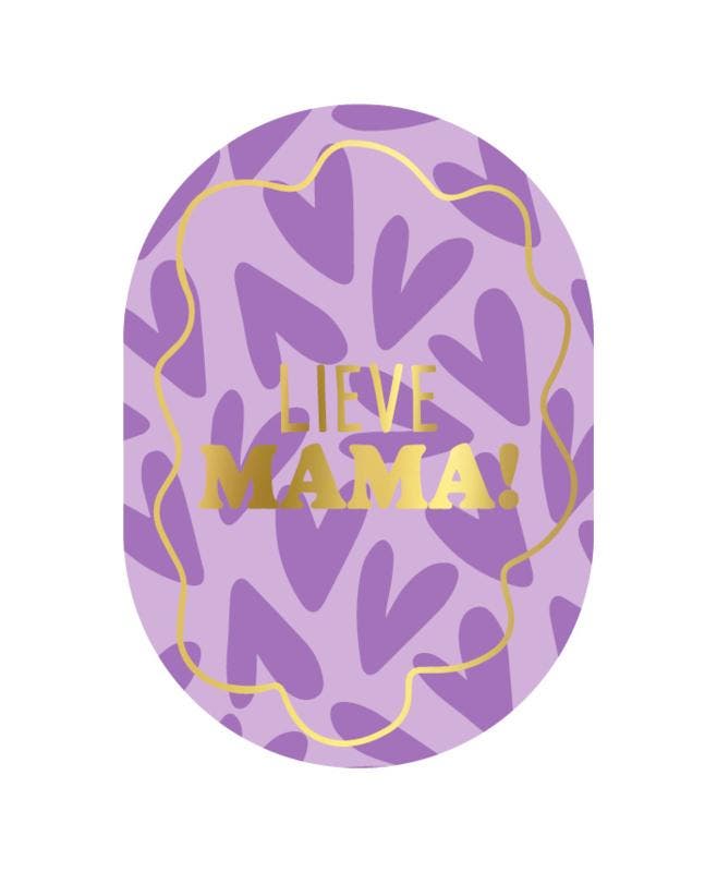 1 Enkele Wenskaart - lieve mama - moederdag  - liefde moeder, Diversen, Wenskaarten, Nieuw, Ophalen of Verzenden