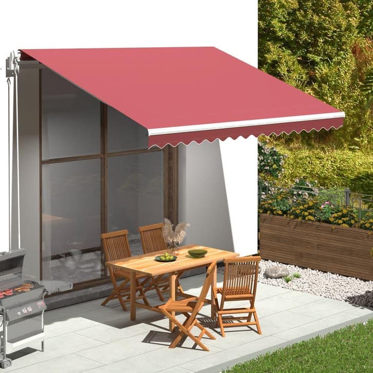 vidaXL Vervangingsdoek voor luifel 4x3,5 m polyester, Jardin & Terrasse, Protection solaire, Envoi