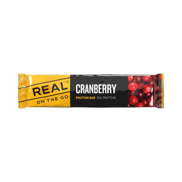Cranberry Protein Bar - Real on the Go, Diversen, Levensmiddelen, Verzenden