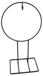 Metalen frame ring kransen standaard zwart d26xh47 cm op, Nieuw