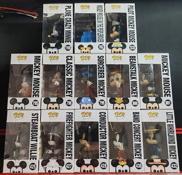 Funko - Funko Pop Lotto di 13 Funko Pop! Mickey Mouse -