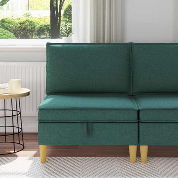 vidaXL Sofa met opslag Stof, Huis en Inrichting, Verzenden, Nieuw