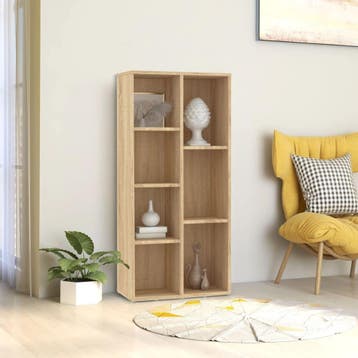 vidaXL Boekenkast 50x25x106 cm bewerkt hout sonoma, Verzenden, Nieuw