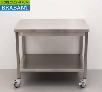 HCB RVS Verrijdbare Werktafel Tafel Op Wielen 100 x 70 x 85, Ophalen of Verzenden, Nieuw in verpakking