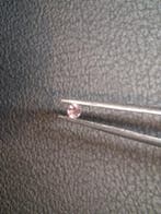 Natural Light Pink Tourmaline – Round Brilliant Faceted 0.06, Handtassen en Accessoires, Overige Accessoires, Verzenden, Nieuw