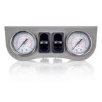 Universeel Inbouw Manometerpaneel 2-weg Systeem Ø 40 mm Grij, Verzenden, Nieuw, Universele onderdelen