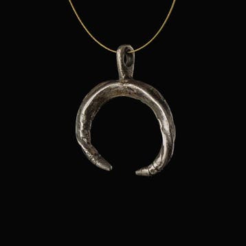 Viking periode Zilver Wodan raafkoppen amulet-hanger