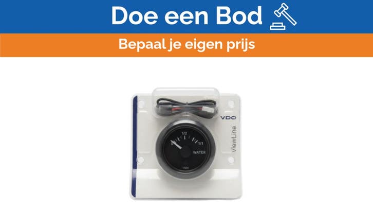 Bieden: VDO Marine Gauge A2C59514082-1 with Wiring Harness, Watersport en Boten, Bootonderdelen, Ophalen of Verzenden