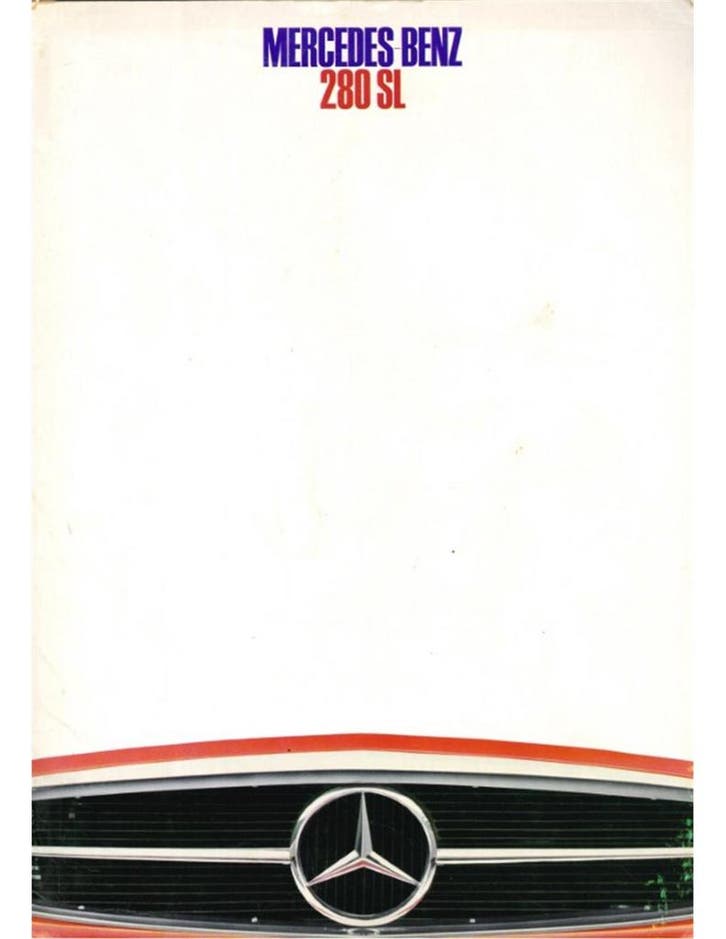 1968 MERCEDES BENZ 280 SL BROCHURE NEDERLANDS, Livres, Autos | Brochures & Magazines, Enlèvement ou Envoi
