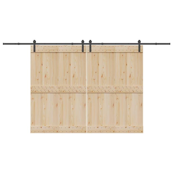 vidaXL Doos met onderdelen voor schuifdeur 400 cm staal, Bricolage & Construction, Serrurerie de bâtiment & Dispositif de fermeture