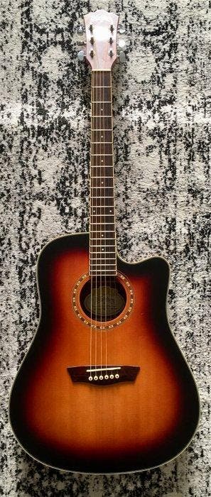 Washburn - WD7SCEATBM Harvest Series - - Guitare acoustique, Musique & Instruments