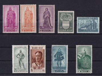 België 1946/1949 - 4 bijna volledige jaargangen - OBP/COB, Gestempeld