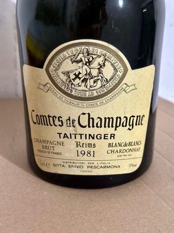 1981 Taittinger, Comtes de Champagne - Champagne, Reims, Verzamelen, Nieuw