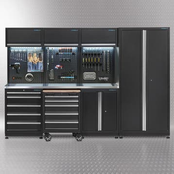 Datona Werkplaatsinrichting PREMIUM met RVS werkblad 300 cm, Doe-het-zelf en Bouw, Werkbanken, Ophalen of Verzenden, Nieuw