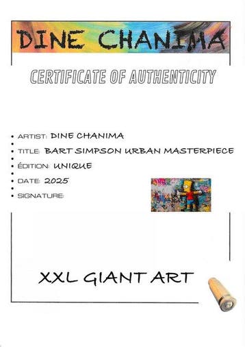 Dine Chanima (XX-XXI) - Bart Simpson Urban Masterpiece