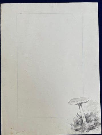 Louise Abbéma (1853-1927). - Champignons du chemin vers la