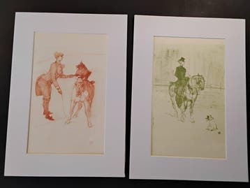 Henri De Toulouse-Lautrec (1864-1901) - Amazone met hond en