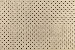 Stof 10,00 x 1,40 meter Panama in katoenmix met beige