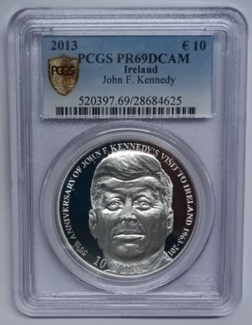 Irlande Irland Km 78 10 Euro 2013 John Fitzgerald Kennedy..., Timbres & Monnaies, Verzenden