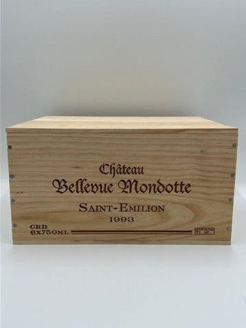 1993 Chateau Bellevue Mondotte - Saint-Émilion - 6 Flessen, Verzamelen, Nieuw