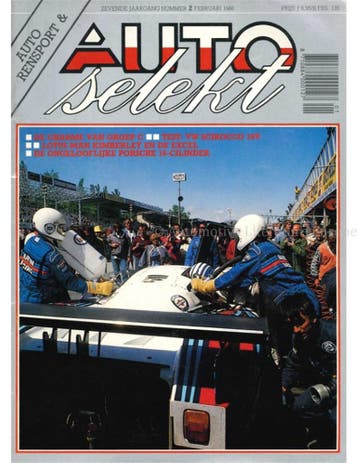 1986 AUTO SELEKT MAGAZINE 2 NEDERLANDS, Nieuw