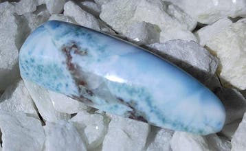 Cabochon Larimar van hoge kwaliteit-AAA ruw- Geen