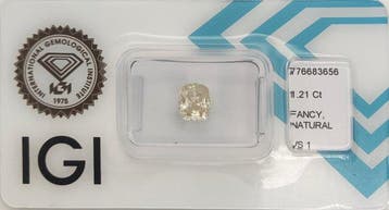 Zonder minimumprijs - 1 pcs Diamant (Natuurlijk gekleurd) -, Nieuw