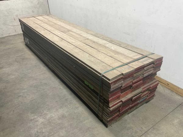 Veiling - 25x Steigerplank gebruikt 400x20x3,2cm, Bricolage & Construction, Bois & Planches