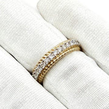 Zonder minimumprijs - Verlovingsring - 18 karaat Zilver,, Handtassen en Accessoires, Antieke sieraden