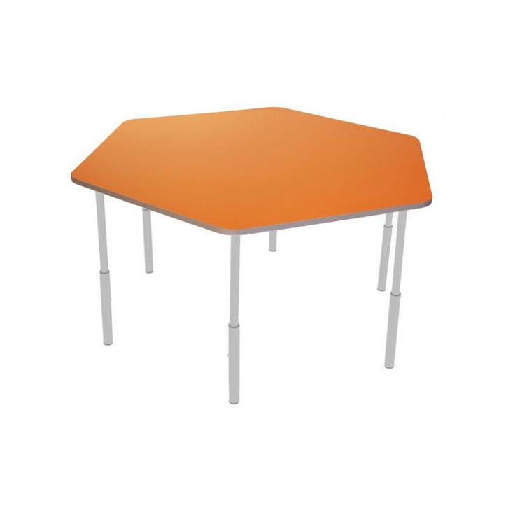 Kleutertafel | Verstelbaar | Zeshoek | Oranje | Voor, Articles professionnels, Horeca | Équipement de cuisine, Envoi