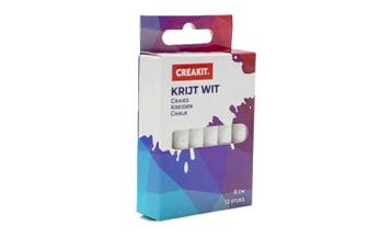 Creakit Krijt wit 12 stuks ALLROUND, Ophalen of Verzenden