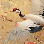 Kleury.art - [XL Canvas] The Cranes Ascension” by