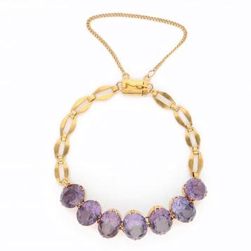 Bracelet - 19,2 carats Or jaune - Saphir