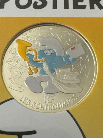 Frankrijk. 10 Euro 2020 Die Schlümpfe - Le Schtroumpf