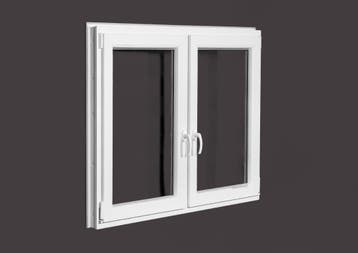 PVC raam draaikiep-draaikiep b200xh110 cm Wit, Ophalen of Verzenden, Gevelraam of Ruit