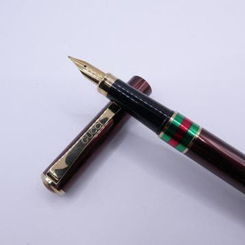 Gucci - Gucci Sherry Line Vintage Fountain Pen – Burgundy –, Nieuw