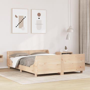 vidaXL Bedframe zonder matras massief grenenhout 140x200 cm, Verzenden, Nieuw