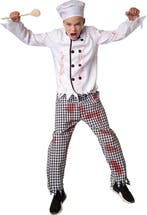 2dekans | Dressforfun Griezelige kok 140 (9-10j) -, Ophalen of Verzenden, Nieuw