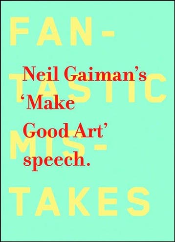 NEIL GAIMAN MAKE GOOD ART HC 9780062266767 Neil Gaiman, Verzenden, Gelezen, Neil Gaiman