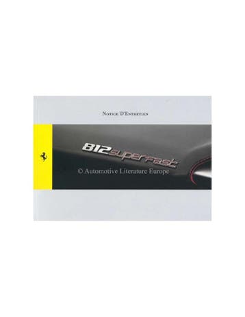 2018 FERRARI 812 SUPERFAST INSTRUCTIEBOEKJE FRANS, Ophalen of Verzenden