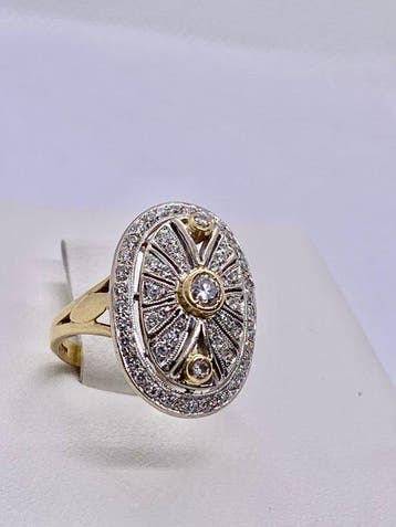 Salvini - Ring - 18 karaat Witgoud, Geel goud - 0.66ct. tw., Nieuw
