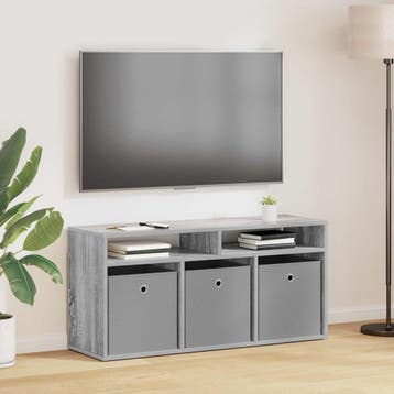 vidaXL Laagkast met lade Grijs Sonoma 102 x 32 x 48,5 cm, Huis en Inrichting, Verzenden, Nieuw