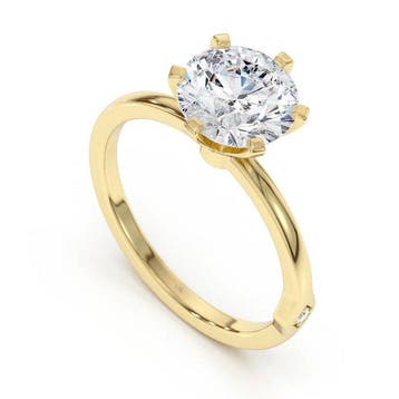 Bague de fiançailles - 14 carats Or jaune - 2.02ct. tw.