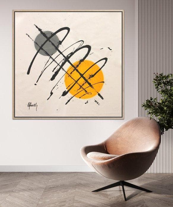 Giuseppe Panzica - Vol. 3609 - Sospeso (100x100 XXL) NO, Antiek en Kunst, Kunst | Schilderijen | Modern