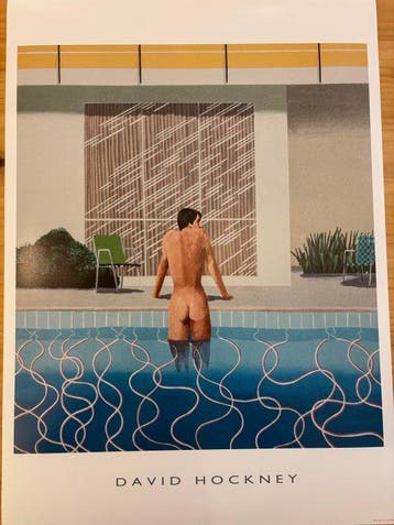 David Hockney (after) - Peter getting out of Nicks pool, Nieuw