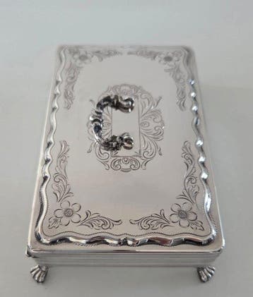Boîte - Argent 835 - Boîte à cuillères en argent