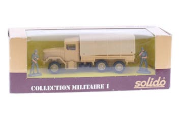 Schaal 1:50 Solido 3029 Kaiser Jeep T-as militair (Comple..., Ophalen of Verzenden