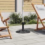 vidaXL Parasolvoet 48x48x33 cm gietijzer zwart, Tuin en Terras, Verzenden, Nieuw