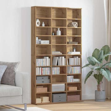 vidaXL CD Kast Artisan Eiken 101 x 23 x 177,5 cm Bewerkt, Verzenden, Nieuw